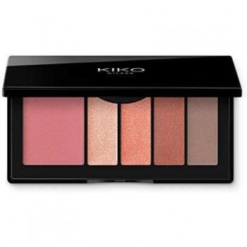 KIKO Milano Smart Eyes And Cheeks Palette 03 | Paleta para ojos y rostro con 1 colorete y 4 sombras