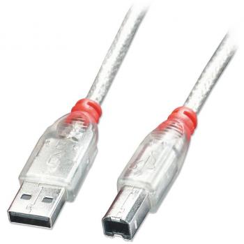 Lindy 41750 - Cable USB 0,2 m USB 2.0 USB A USB B Transparente