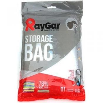 RayGar® - Bolsa de Almacenamiento Comprimido al Vacío para Ahorro de Espacio, 6 Unidades de 100 X 80 cm para Vestuario, Edredones, Ropa de Cama, Almohadas, Cortinas