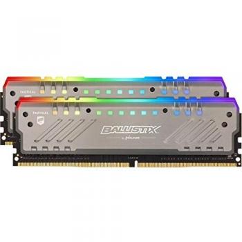 Crucial Ballistix Tactical Tracer BLT2K8G4D32AET4K RGB, 3200 MHz, DDR4, DRAM, Memoria Gamer Kit para ordenadores de sobremesa, 16GB
