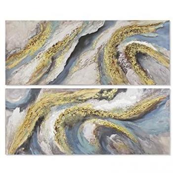 Cuadro DKD Home Decor 150 x 3 x 60 cm Abstracto Moderno (2 Unidades)