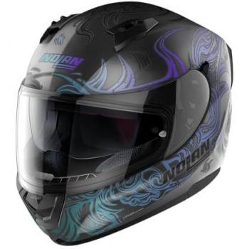 Casco Integral Nolan N60-6 Muse Gris-Púrpura-Negro