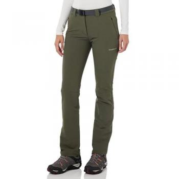 Pantalón largo Trangoworld Glamos verde oscuro mujer - XL