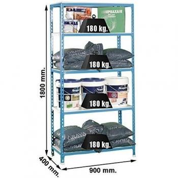 PROFER TOP - Estanteria S/T Azul/Blanca Profer Top 180X90X40