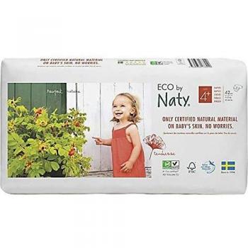 Naty Pañales ecológicos, blanco, T4 x 42, 42 unidades