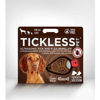 Tickless Pet Repelente ultrasónico de pulgas y garrapatas - Marrón