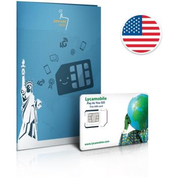 Tarjeta SIM prepaga de 4 GB 4G LTE, Llamadas internacionales y Mensajes de Texto ilimitados, 30 días