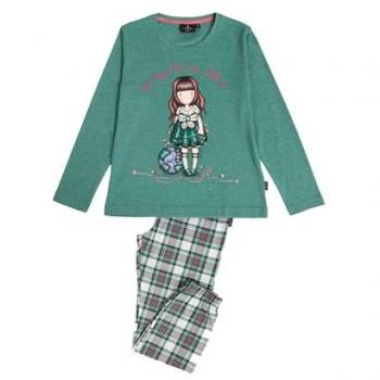 Pijama Largo de Punto Verde Gorjuss Be Kind to the Planet para Niña
