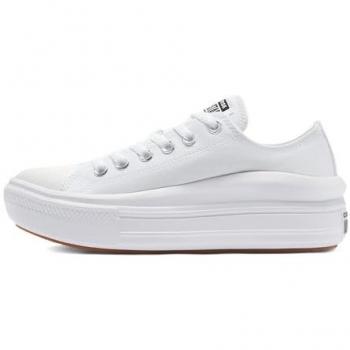 Zapatilla Converse Chuck Taylor All Star Move Baja Lona Blanco Mujer 38 EU