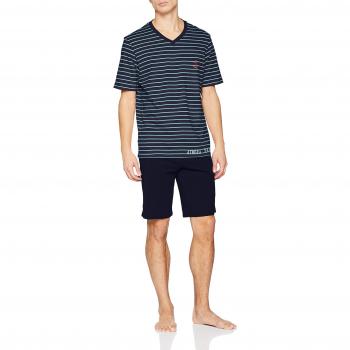 ATHENA Pijama, (Rayure Bas Marine 1793), Medium (Talla del Fabricante: 3) para Hombre