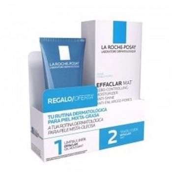 La Roche-Posay Effaclar Mat Moisturizer 40ml for Oily Skin Gift Set with Purifying Gel 50ml