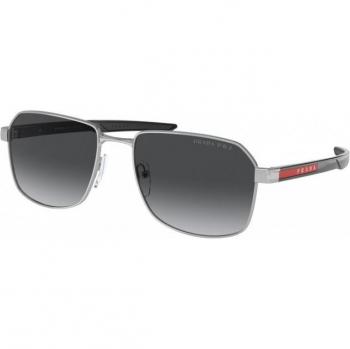 Prada Linea Rossa PS54WS Polarized 1BC06G Men's Sunglasses Silver Size 57