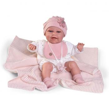 Muñeca Baby Clara posturitas con mantita