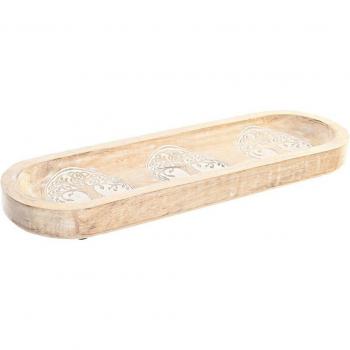 Centro de Mesa Árbol de la Vida en Madera Blanco y Marrón Decapé - Decoración para el Hogar