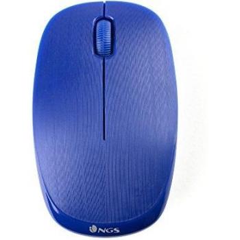 NGS Fog Blue - Ratón Óptico Inalámbrico 2.4GHz, Ratón para Ordenador o Laptop con 2 Botones y Scroll, 1000dpi, Ambidiestro, Azul