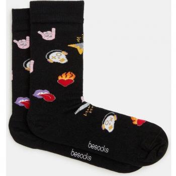 Calcetines Negros Hombre Diseño Rockero