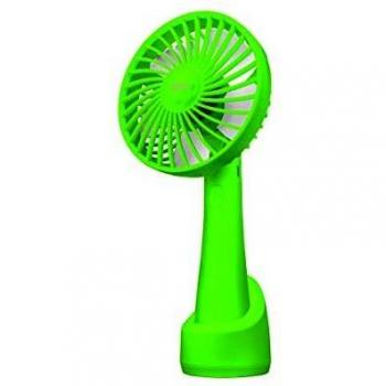 Ventilador Portátil Trust Ventu-Go Green con 3 Velocidades, USB, Batería Recargable de 2000mAh y Soporte para Escritorio Incluido