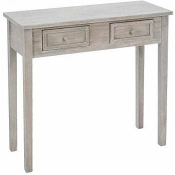 Consola en madera natural