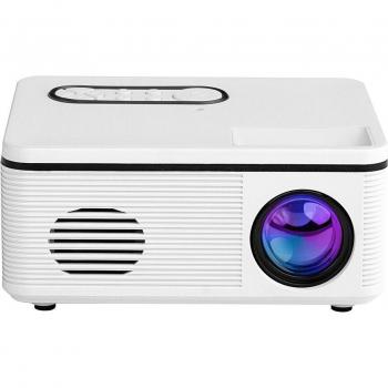 Proyector Mini HD 1080P Portátil con Luz LED, Puerto USB y AV para Oficina y Cine en Casa, Uso Exteriores, Enchufe EU/US
