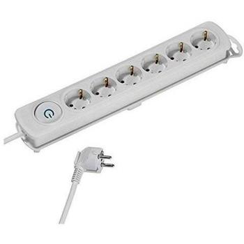 Vivanco Komfort Base múltiple Interior 1,4 m 6 Salidas AC Blanco - Bases múltiples