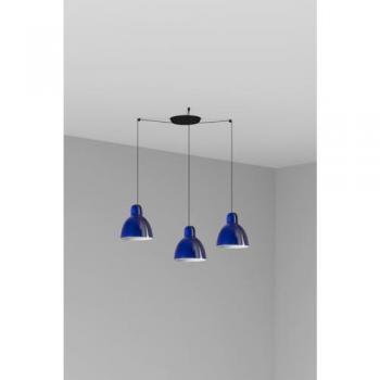 Luz de Techo Colgante Faro Venice de 3 Luces en Racimo Azul