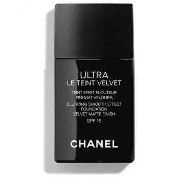 Chanel Ultra Le Teint Velvet Foundation SPF 15, 30 ml, Velvet Matte Finish, Shade 91 Beige Doré