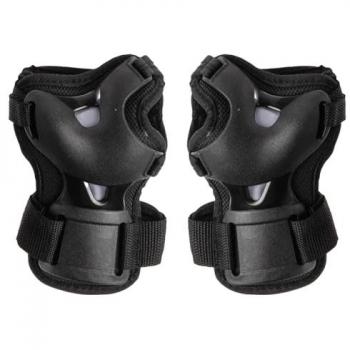 Muñequeras para patinaje adulto SKATE GEAR Rollerblade, color negro, talla L