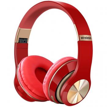 Auriculares inalámbricos estéreo 3D con Bluetooth 5.0, plegables, con micrófono y soporte para tarjeta TF