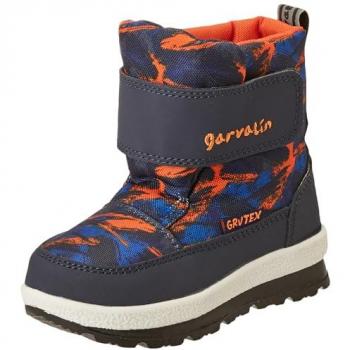 Garvalín Botas de niño resistentes al agua con cierre adherente, modelo Snow 231859-B Apreski Camuflaje Azul marino, tamaño 35 EU