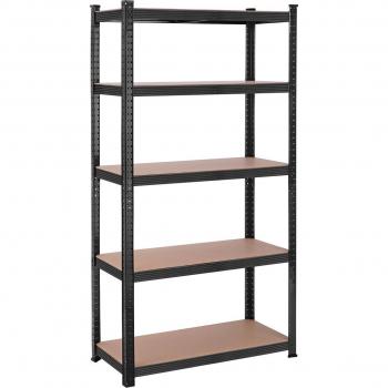 Estantería Industrial de 5 Niveles Modular CALICOSY - L90 x H180 cm, Estantería de Almacenaje