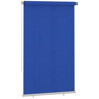Cortina de rodillo exterior Día y Noche 140x230 cm HDPE azul