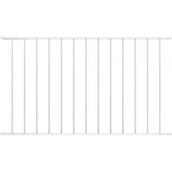 vidaXL Fence Panel Powder-coated Steel 1.7x1 m White