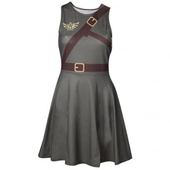 Vestido Verde Link The Legend of Zelda Talla L, 97% poliéster, 3% elastán, multicolor