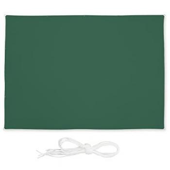 Toldo Vela Repelente al Agua 4,5x4,5 m con Cuerdas para Terraza y Balcón - Verde