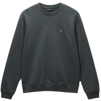 Napapijri Balis Men's Sweatshirt - Red, Green, Khaki - Size XL with Embroidered Logo