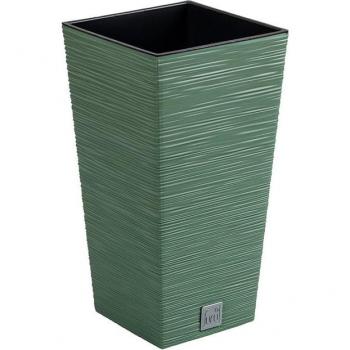 Macetero Azul Escandinavo con Depósito FURU 29,5x29,5x55cm 14L