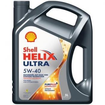 Aceite de motor SHELL Helix Ultra 5W-40 para VW, AUDI y MERCEDES-BENZ - Capacidad: 5L