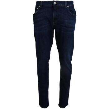 Dolce & Gabbana Dark Blue Cotton Denim SKINNY Jeans - IT56 | XXL