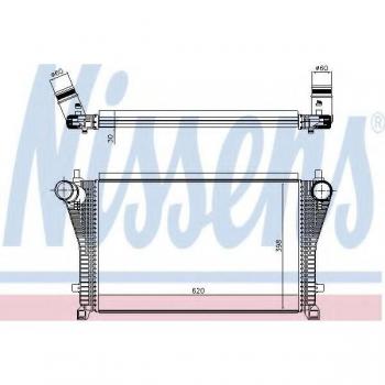 Intercooler NISSENS 96494 - Intercooler de alta eficiencia, fabricado en aluminio, diseño optimizado para mejorar la refrigeración del aire de sobrealimentación, compatible con varios modelos de vehículos, fácil instalación y ajuste preciso