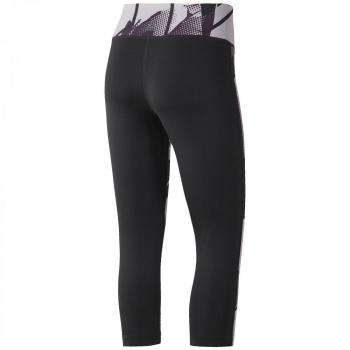 Reebok WOR Capri-Flora Mark Mallas, Mujer, Rosa