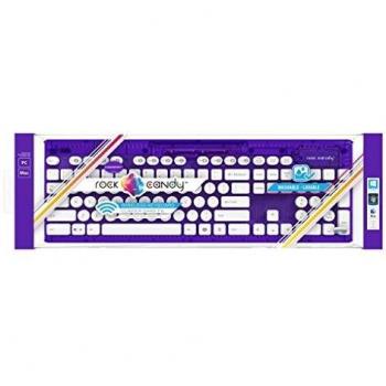 PDP - Teclado Rock Candy Wireless, Color Morado