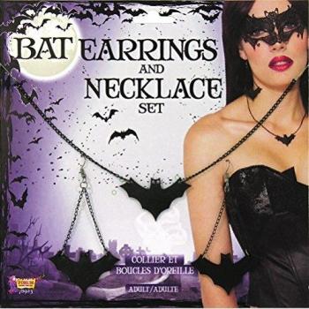 Bristol 78923 Novedad Bat - Pendientes y collar, talla única