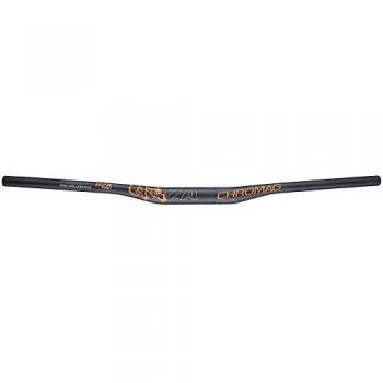 Chromag Montaña de Manillar fubars bza Carbon Negro/Tight Naranja, 35 x 800 mm, 15 mm Rise, Negro
