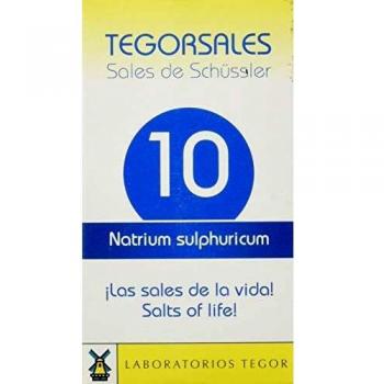 Tegor Natrium Sulphuricum Sal 10, Sin Gluten, 350 Comprimidos, 20 gr