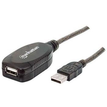 Manhattan USB-A to USB-A Extension Cable, 20 m, Male to Female, Active, 480 Mbps