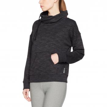 Reebok EL Marble Cowl Neck Sudadera, Mujer, Negro