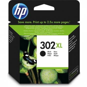 HP 302XL F6U68AE Cartucho de Tinta Original de Alta Capacidad Negro para OfficeJet 3830, 3832, DeskJet 1110, 2130, ENVY 4520, 465