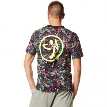 Zumba Fitness Get Hyped Up - Camiseta para hombre, multicolor, talla M