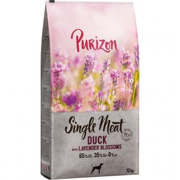 Purizon Single Meat Adult Duck with Apple & Lavender Flowers Dog Food - 12kg (10kg + 2kg Free)