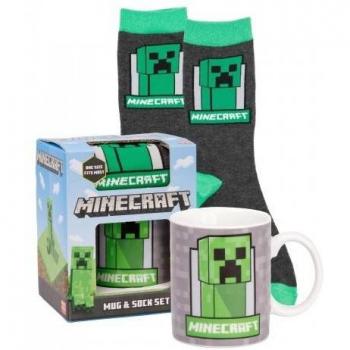 Minecraft Niños / Niños Creeper Taza y Set de Calcetines